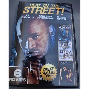 Heat On The Street! 6 Movie Collection LL Cool J Morgan Freeman Omar Epps  2-DVD